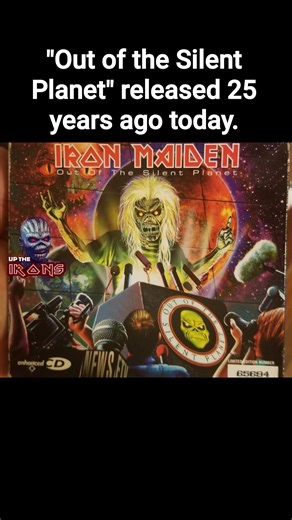 25 years ago today, 23 October 2000, "Out of a Silent Planet" was released. Included on the single are live versions of "Wasted Years" and "ACES HIGH"!!! #25YearsAgo #IronMaiden #OutOfASilentPlanet #BraveNewWorld #UpTheIrons #AcesHigh #WastedYears | Up the Irons