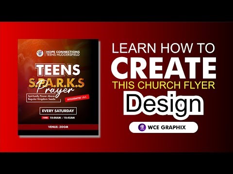 LEARN HOW TO CREATE THIS CHURCH FLYER DESIGN
