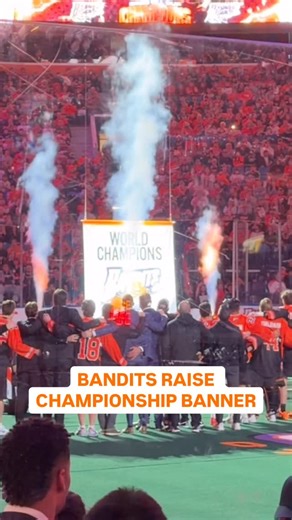 5.6K views · 5.2K reactions | BUFFALO WHAT!? The back-to-back-to-back champion Buffalo Bandits have raised the 2025 championship banner to the rafters! #LetsGoBandits | 7 News WKBW | Facebook