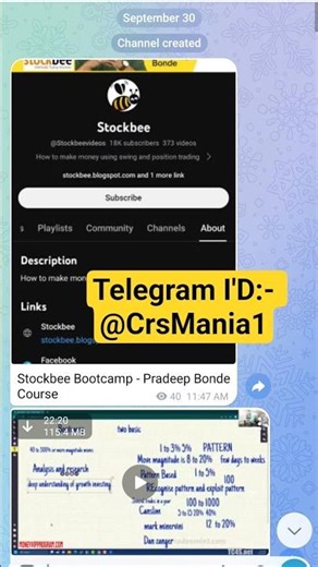 stockbee bootcamp by pradeep bonde available..