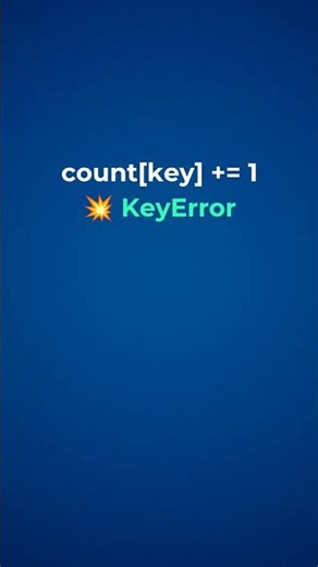 Stop Python KeyError Forever 🚫Python trick to avoid KeyError using defaultdict#Python #Coding