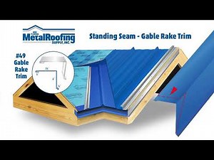 How to Install Standing Seam Gable Rake Trim