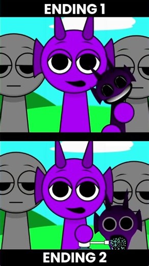 Sprunki Mini Clons Treatment Ending 1 VS Ending 2