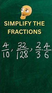 9th Grade Maths | Simplifying Fractions | Grade 9 #maths
