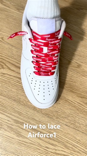 How to lace Nike Air Force 1#sneakers #shoes #nike