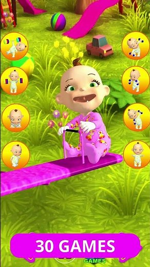 Talking Babsy Baby Games - many funny and free games #Shorts