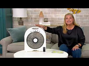 Cascade Capri 12" Portable 4-Speed Cooling Fan & Remote Control on QVC