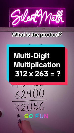 Replying to @🙈❤️! ASMR 🔊🔊🔊🔊🔊 #multiplication #math #maths #silentmath #missarlene