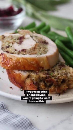 Stuffed Turkey Breast with Cranberry Stuffing | Skinnytaste