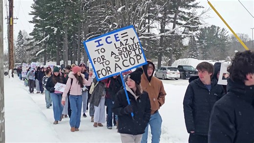 Vic checked out the ICE Out Protest at TC Central on Friday. Just over 200 students were involved as they walked from Central's student parking lot to the GTC Civic Center and back. | The Vic McCarty Show
