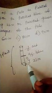 IMO class 7 - 2025 set A - Find the height of the pole - Everyday Mathematics