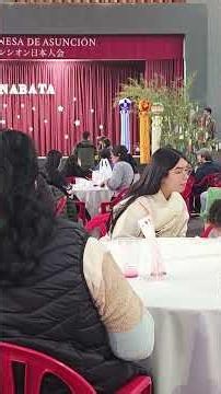 パラグアイの日本人会の七夕祭りにきてるよ