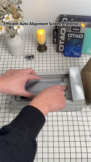 The automatic screen protector machine, hassle-free and labor-saving#otao #screenprotector #iphone