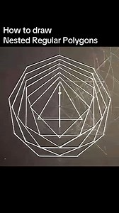 How to draw a Triangle, Square, Pentagon, Hexagon, septagon, octagon, Nonagon and Decagon. Nested Polygons #natureofflowers #sacredgeometryartist #art #asmr #howtodraw #polygons | Natureofflowers