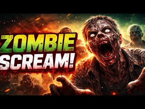 zombie scream horror sound effect