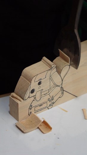 Carving of ROBOT DOG | ASMR page