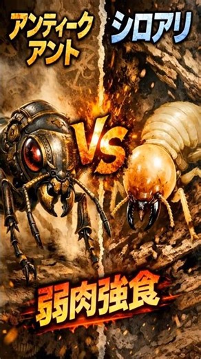【激突】アンティークアント vs シロアリ！弱肉強食の世界