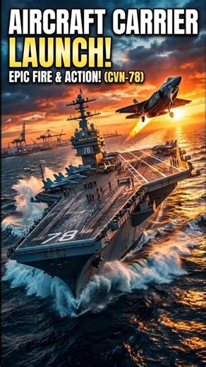 🚢 Giant Aircraft Carrier Launch | From Steel To Sea ✈️