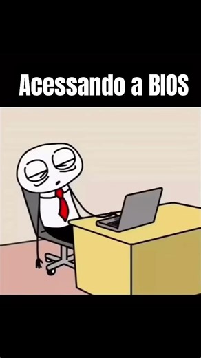 Como realmente é acessar a BIOS, quem nunca #setup #linux #windows #techshorts #memes