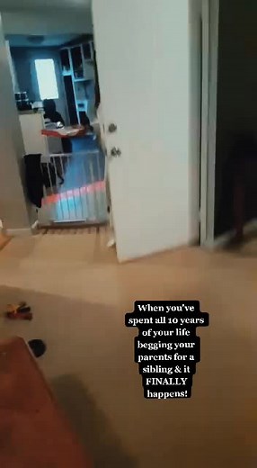 That moment of realization though 😭😭😭 #pregnancy #pregnancyannouncement #siblinglove #bigsister #babytiktok #pregnancytest