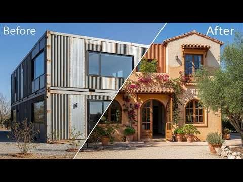 Shipping Container Mediterranean: High-End Design on a Budgeted Footprint