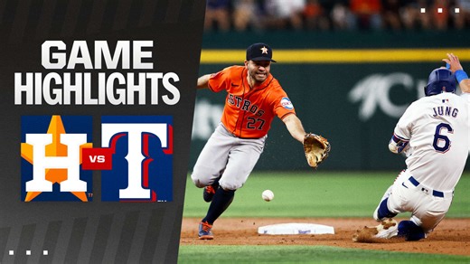 Astros vs. Rangers Highlights