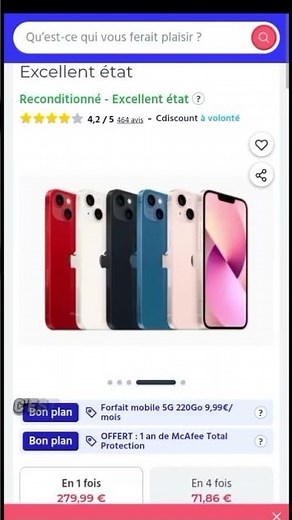 Comment avoir un iPhone 13 pour moins de 300 € 😳📱#iPhone13 #BonsPlans #Reconditionné