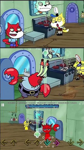 Krusty Karoling Showdown: Scratch vs. Sprunki in FNF - Get Back to Work! #fnf #spongebob #sprunki...