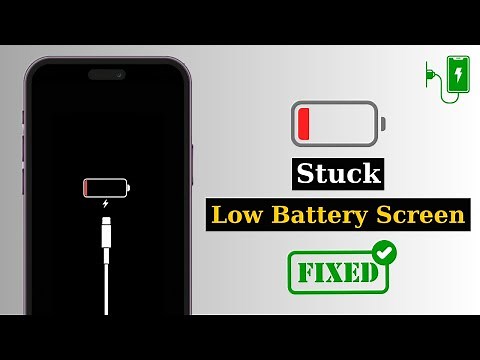 How To Fix iPhone Stuck On Low Battery Screen | iPhone Red Battery Icon When Charging