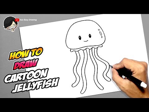 How to draw Cartoon Jellyfish