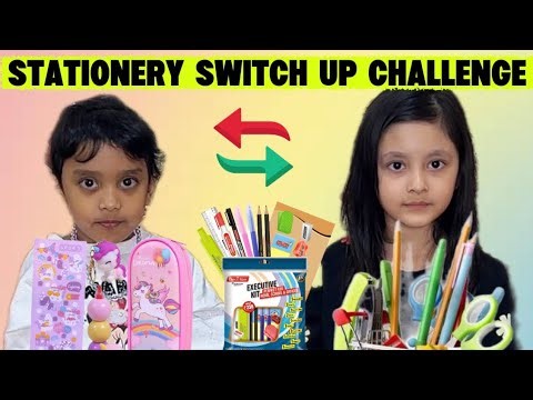 STATIONERY SWITCH UP CHALLENGE ✨🎊 #hoorimarifun