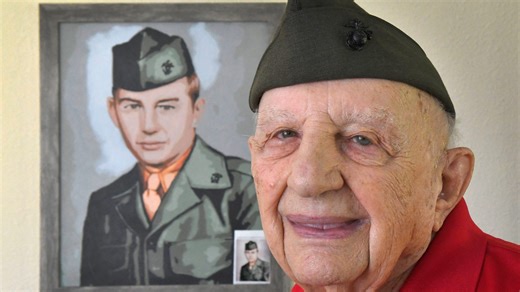 Meet 96-year-old combat veteran Ray Burkard, who was a U.S. Marine in the Korean War