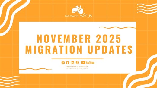 In this video Nick provides an overview of all the recent migration updates for November 2025. He provides a brief overview of which states are open and who we have seen invited so far. Relevant Links: ✔ Study and Migrate: https://pathwaytoaus.com/educate-to-migrate/ ✔ Find a Course: https://pathwaytoaus.com/find-a-course/ ✔ 190 Visa: https://pathwaytoaus.com/services/visas/190 📩 Need help choosing the right course in Australia? Contact us today for expert, personalised advice. W: PATHWAYTOAUS.