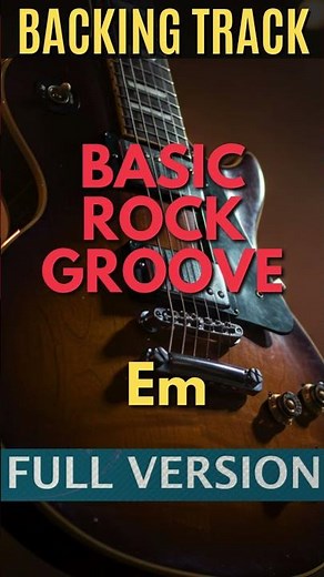 Basic Rock Groove | Em | Full Version - Backing Track | 120bpm