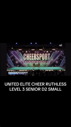 UNITED ELITE CHEER RUTHLESS: Level 3 Senior D2