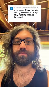 Dave Eddy on Instagram: "what is “good code” - my programming philosophy. you suck at programming #programming #devops #bash #linux #unix #software #terminal #shellscripting #tech #stem"