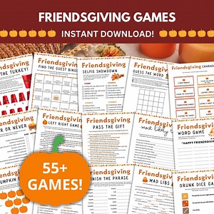 Friendsgiving Games SUPER Bundle: 55+ Printable Party Games, Activities and Icebreakers (instant Digital Download) - Etsy