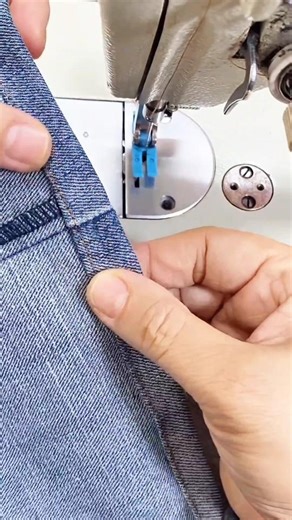 A Handy Tip for Hemming Pants with Thick Fabric #versatilesewin #sewing #sewinghacks