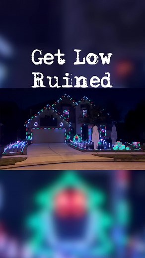 Lil Jon - Get Low Ruined - Christmas Light Show @There I Ruined It @Lil Jon #christmas #lightshow