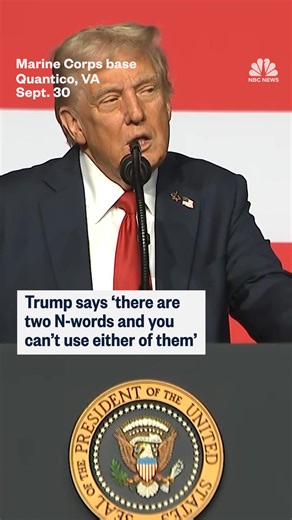 President Trump referred to nuclear weapons as an 'N-word' during an address to hundreds of senior military officers in Virginia. | NBC News