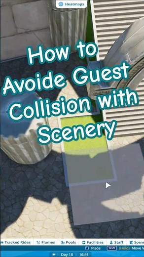 How to avoide Guest collision with scenery #planetcoaster