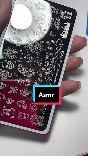 Asmr #asmr #стемпинг #ногтинск #маникюрнск #маникюрша #маникюрщица #дизайнногтей