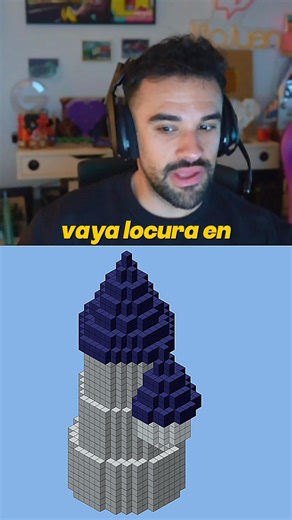 IlloJuan opens a Minecraft tower generator and this happens 😳😂 #illojuan #andres #minecraft #humor