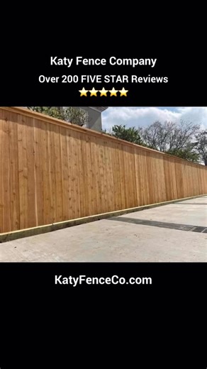 A LONG TIME KATY FAVORITE! Katy Fence Company has built or repaired a fence in virtually EVERY Katy neighborhood and has hundreds of satisfied customers! ✅ More than 200 FIVE-STAR, outstanding reviews ✅ Storm repairs, new fence installs, HOA issues, replacements & more. ✅ Excellent Customer Service & Craftsmanship ✅ A local, family-run business that treats each project like it's for a neighbor...because it is! 🌟🌟🌟🌟🌟 "Best quality and most professional by far!" "Timely, courteous & professio