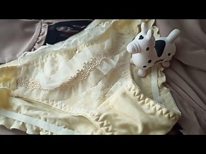 【⚠クロッチに少し黄ばみシミ汚れがあります】黄色いかわいいふわふわぱんてぃと一緒にBGM2021年4月25日panties