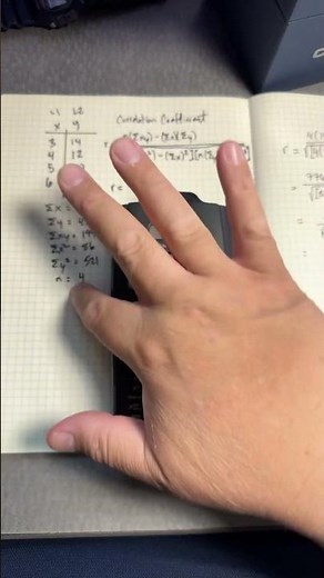 TI-36X Pro correlation coefficient #maths #science #chemistry