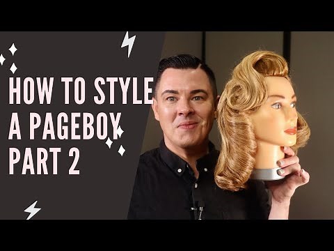 How to style the Dita Von Teese Pageboy 1940s hairstyle tutorial. Part 2
