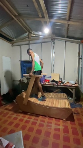 Premium Wooden Manual Curve Treadmill for Home Use