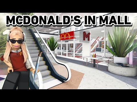 BUILDING MCDONALD'S In My BLOXBURG MALL