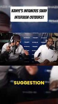 Kanye West Infamous Sway Interview Outburst #swayinthemorning #kanyewest #iconicmoments #hiphop #ye
